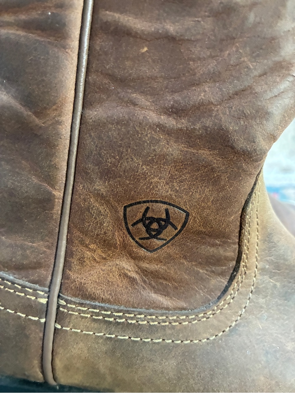 Ariat Brown Leather Men's Western Pull-On Boots - Picture 7 of 8
